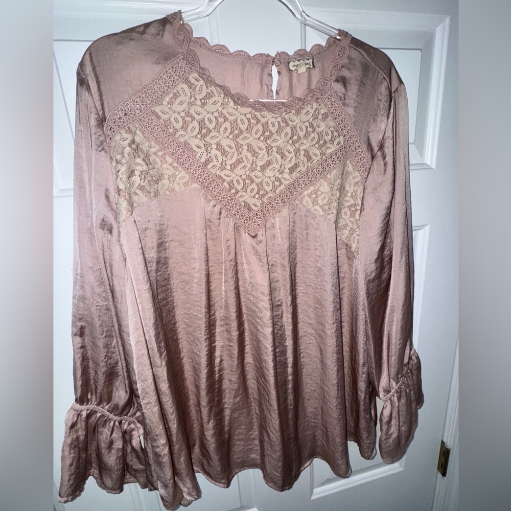 Women's mauve pink blouse size 2x.